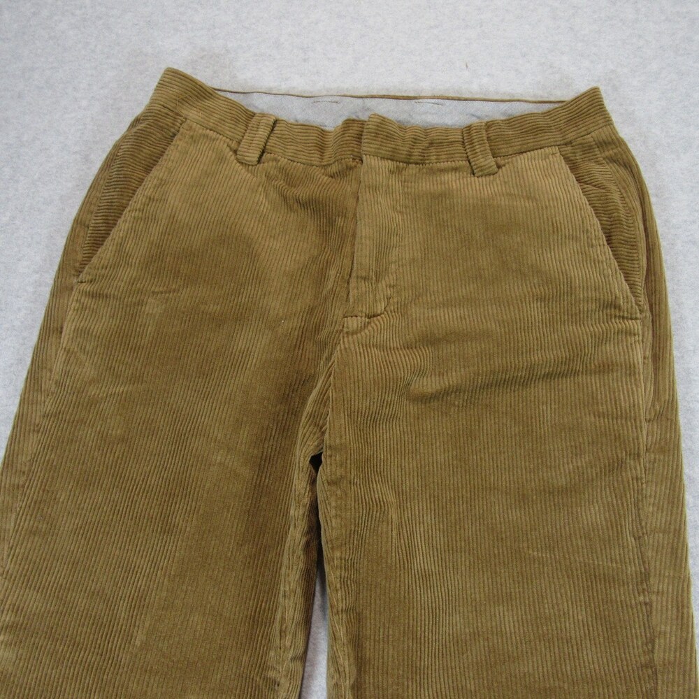 Brooks Brothers Mens Corduroy Pants 32 x 32 Clark Fit Brown Stretch Cotton - Picture 3 of 11